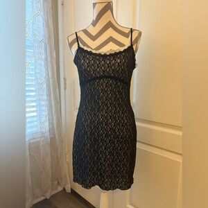 Wild Fable Black Lace Slip Dress - size Medium.